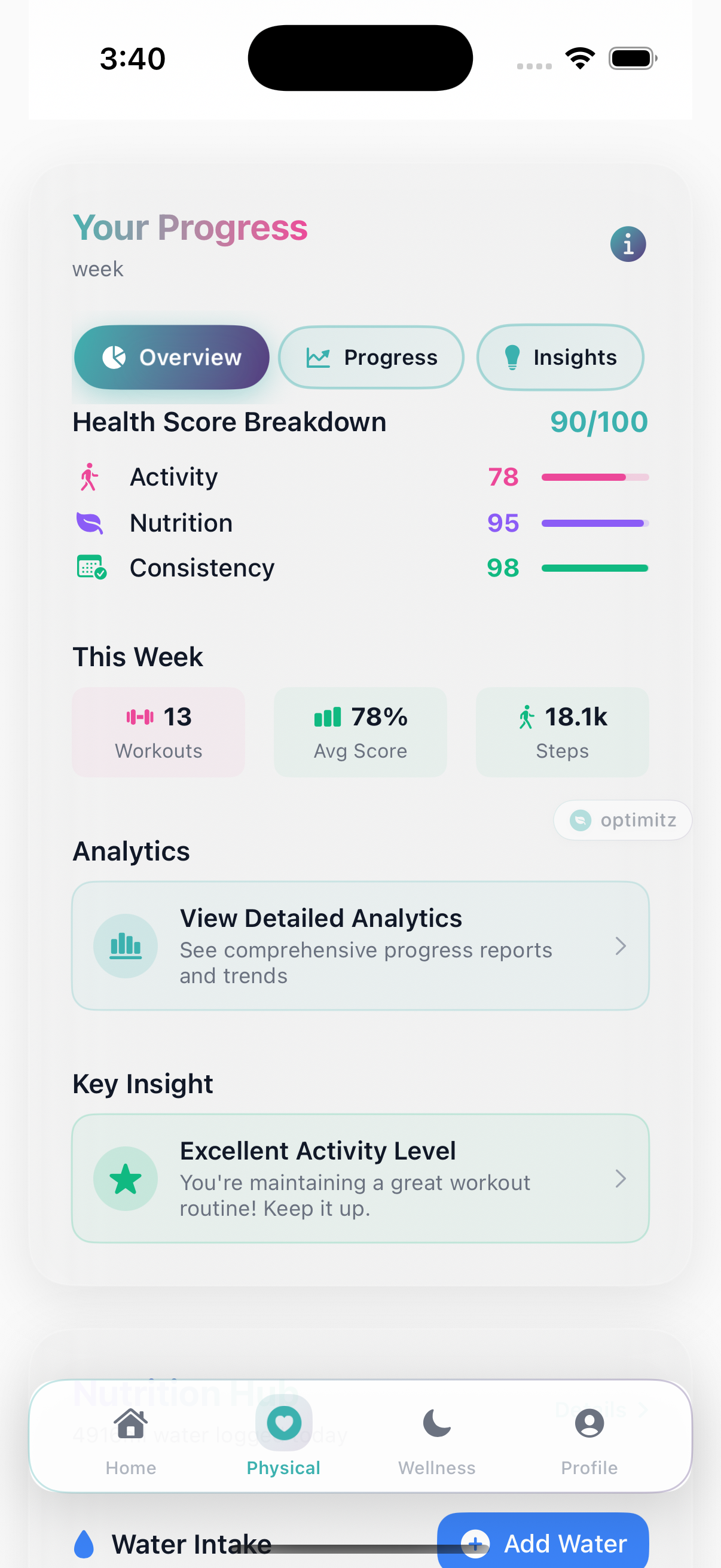 Light Theme - Physical Tracking